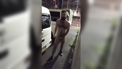 Outdoor JO Bro Bear Exhibitionist - Furry Public Cum Shot Fetish!