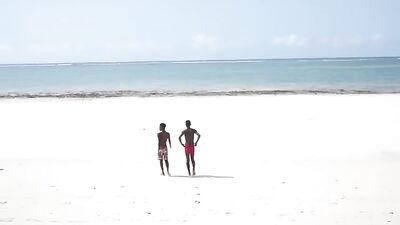 Gay Porn Video - Black Cum Shots Oral after Beach Fuck