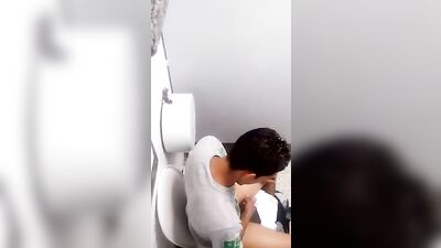 Between Class Revisited: Amature Cum Shots First Time Solo Voyeur spy bro restroom jo cum little dick!