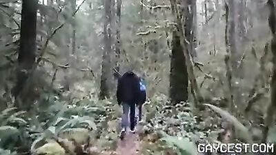 Gay Porn Action: Doc Wolfs Chalet With Blond Boy and Austin - Bareback Group Sex!