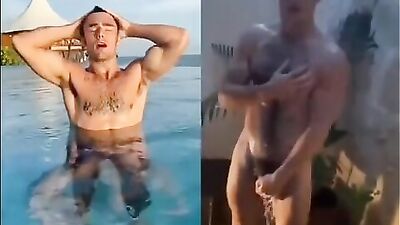 Handsome tiktoker jerking and cumming: Cum Shots twinks!