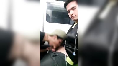 BJ on Subway-Cums: Public Outdoor Oral Amateur Cumshots!