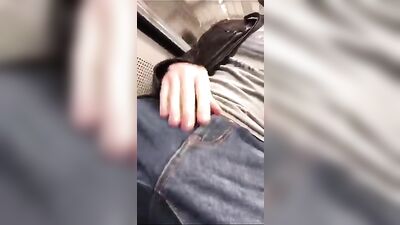 Gay Porn Twink Cumshot on Train OR Subway Slurp! Gay Twink Public Cum
