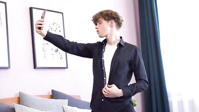 Curly Slim Boy Fucked By Buddy: Bareback Twinks Action Cum Shots!