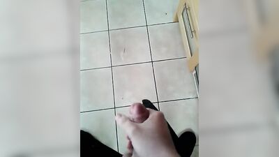 Gay Porn Twink Cumshot in Family Kitchen! ======================================