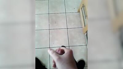 Gay Porn Twink Cumshot in Family Kitchen! ======================================