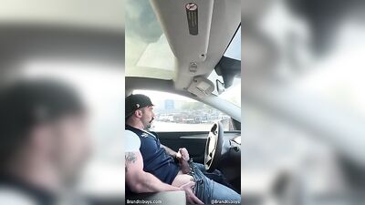 Walmart Daddy JO - Amature Cum Shots Public Outside Solo self facial cum shooter at work car jo public