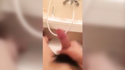 Asian Cum Showers Revealed! - Asian Boi Shower Room Wank Cum