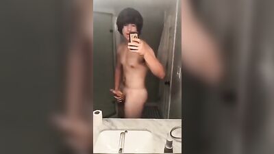 Raw Edging in the Dorm Bathroom: Muscle Boys Cum Shots!