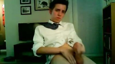 Twink in Office Attire - Hardcore Gay Porn Video - Dressed and Ready for Action!