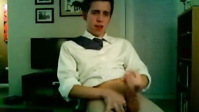 Twink in Office Attire - Hardcore Gay Porn Video - Dressed and Ready for Action!