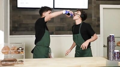 Joey Mills and Friend - Action-packed Bareback Oral Explosion