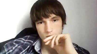 Webcam boy in a flannie