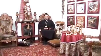 Latino Priest Altar Twink Revisited: Bareback Action Group Fun Oral Handjob Porn!