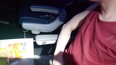 Airplane Boner Buddies: Blonde Twinks Uncut Cock Explosion!