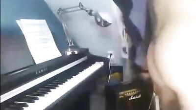 Young Piano Player Exposes His Manhood - Gay Web-Cam Solo