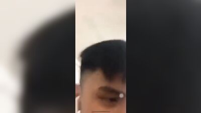 Hot bagets wanks until he cums