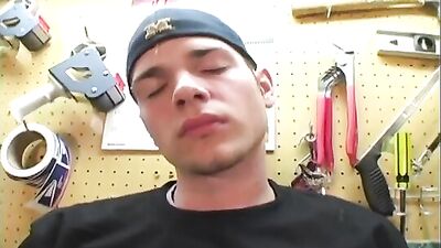 Workshop J O: Amature Big Cocks Handjob Solo Straight Boys Teen strokes one out in the workshop