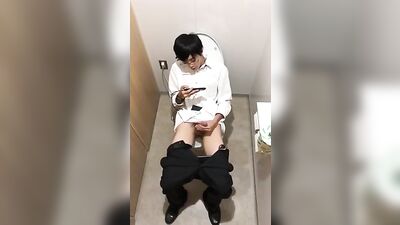 Japanese Glasses Boy Cum Shots: Toilet Fun with Straight Amateurs