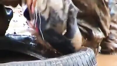 Muddy Love: A Rough and Dirty Public Sex Adventure