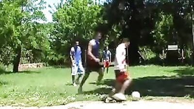 Gay Porn Latino Football Foursome: Oral, Cumshots and More!