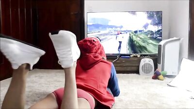 Young Boys Pissing on Older Uncle: Gay Porn Play