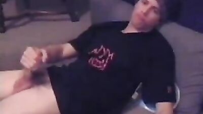 Str8 Skater Cums on Shirt: The Ultimate Action Gay Porn Video!