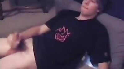 Str8 Skater Cums on Shirt: The Ultimate Action Gay Porn Video!