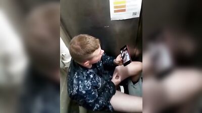 Gay Studs in the Toilet - Amateur Voyeur Porn