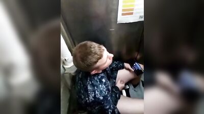 Gay Studs in the Toilet - Amateur Voyeur Porn