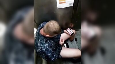 Gay Studs in the Toilet - Amateur Voyeur Porn