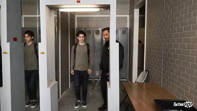 Boys locker room - Great facial fun