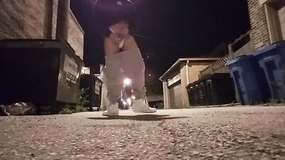 Gay Jock Jacks-Off in Back Alley - Hardcore XXX Action!