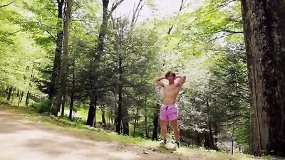 Bareback Butt Fucking Fun in the Woods - Boys Porn Cum Reign!