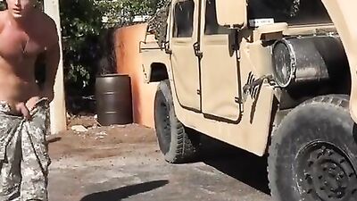Army Boys Outdoor Fun: No Cum but Lots of Antics!