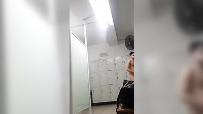 Caught Solo Voyeur in Locker Room!