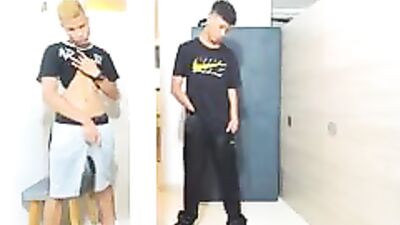 Cocky Latino Muscle Boys: Web-Cam Fun Group Sex!