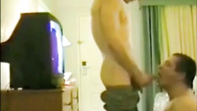 Young Straight Spanker Takes Over Older Mans Bedroom!