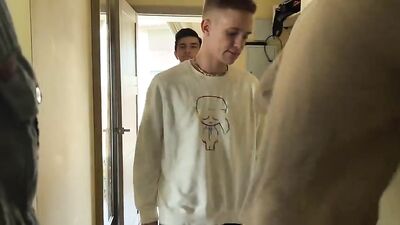 Step Dads Threesome Fury: Bareback Boys Get Creamed!