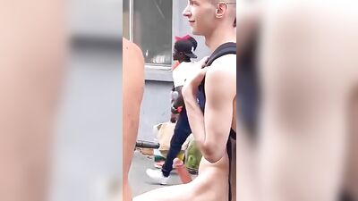 Risky Nude Outdoor Adventures: Erect Boners on Public Streets