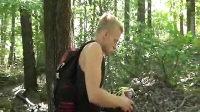 Gay Twink Cycling Adventures: Porn Bicycle Shock!