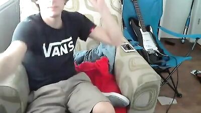 Twink Guitar Hero Fingers His Hole and Jerks - Hardcore Gay Porn Video!