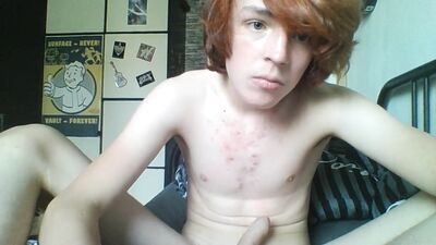 Ginger Boy Solo: Cum in my mouth and fill me up!