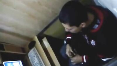 Gay Cyber Cafe Fun: Amateur Solo Porn Adventures