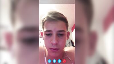 Making Skype Twink Dreams Come True with an Explosive Cumshot!