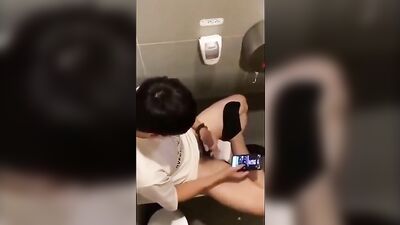 China Cubicle Spy #1 is Back with More Amateur Asian Cum Shots!