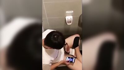 China Cubicle Spy #1 is Back with More Amateur Asian Cum Shots!