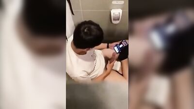 China Cubicle Spy #1 is Back with More Amateur Asian Cum Shots!