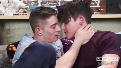 Gangbang with Cute Twink Boys and Sexy French Lad!