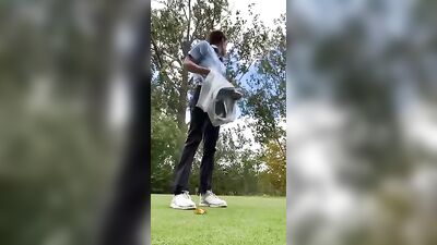 Golfer Exhibitionist: The Cold Amateur Outdoor Adventure